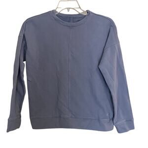 Albion Fit Women's Size Medium Pale Blue Periwinkle Pullover Sweatshirt